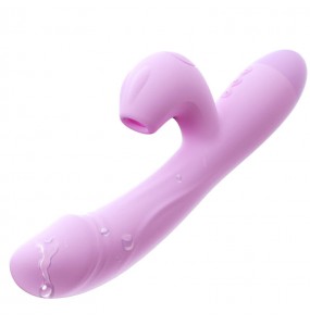 HK LETEN - Rabbit Sucking Intelligent Heating Vibrator Wand (Chargeable - Purple)